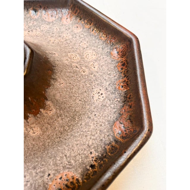 Brown Ceramic Wall Lamp by Hustadt Leuchten, 1970s For Sale - Image 8 of 11