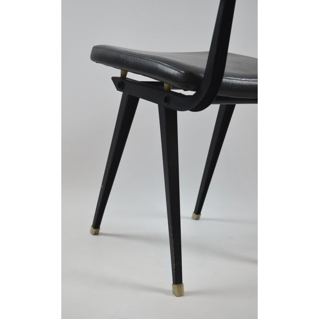 Black Industrial Chair in the style of Friso Kramer and Wim Rietveld, 1950s For Sale - Image 8 of 18