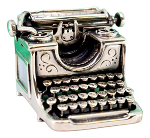 Antique Silver Model Typewriter