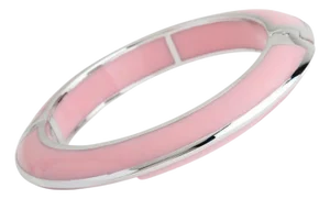 Miriam Salat Candy Pink Sterling Silver Resin bangle