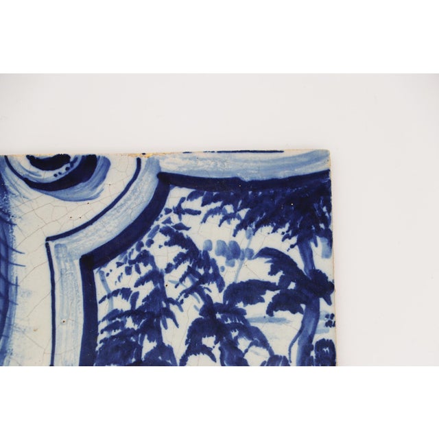 19th Century 19th Century Set of Two Tiles Depicting Branches of Trees, Portuguese Baroque For Sale - Image 5 of 13