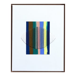 I've Walked Every Walkable Bridge - Framed Colorful Abstract Original Artwork by Raul De La Torre For Sale