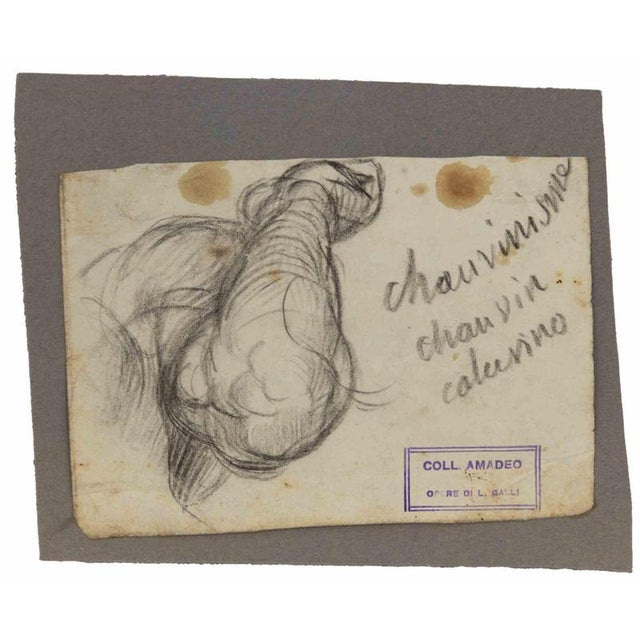 Chauvinisme is an original artwork realized by Luigi Galli in the late 19th Century. Pencil drawing on paper. The artwork...