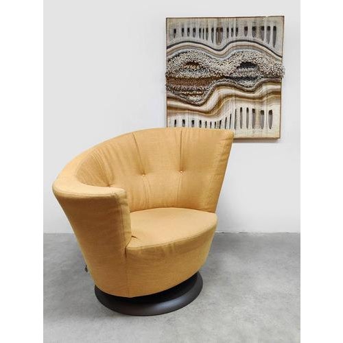 Italian Arabella Swivel Lounge Chair by Massimo Scolari for Giorgetti For Sale - Image 3 of 6