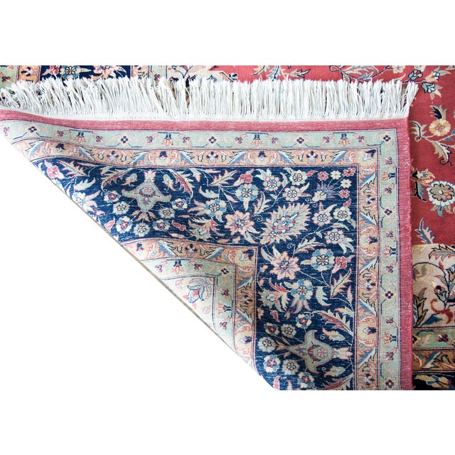 Vintage Indian Tabriz-Style Rug For Sale In Chicago - Image 6 of 15