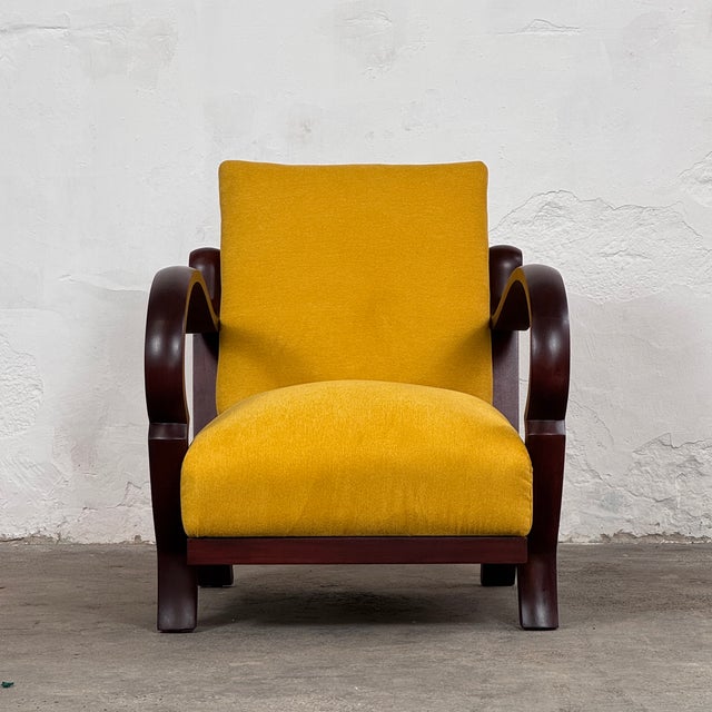 Art Deco Armchairs with Bentwood Arms from Debreceni, 1940, Set of 2 For Sale - Image 12 of 13