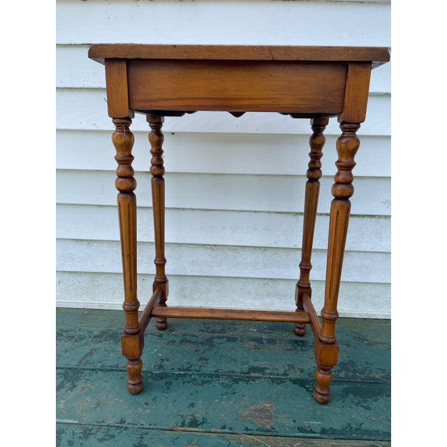 Auburn 1920s Cherry End Table For Sale - Image 8 of 11