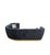 Vittoria Luxe Black Chenille Curved Sectional Sofa For Sale - Image 4 of 7