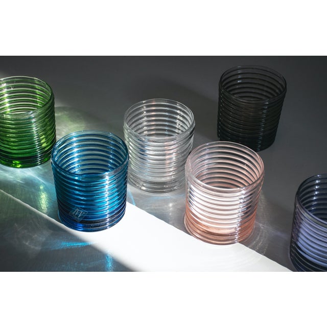 Vintage Italian Murano Glasses by Mariana Iskra for Ribes, Set of 6 For Sale - Image 16 of 18