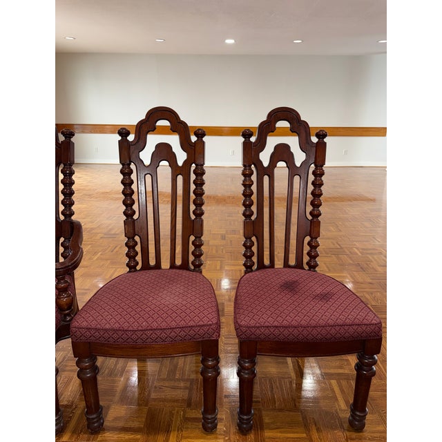 French Renaissance Style Oak Dining Chairs, (circa 1880-1900). For Sale - Image 17 of 17