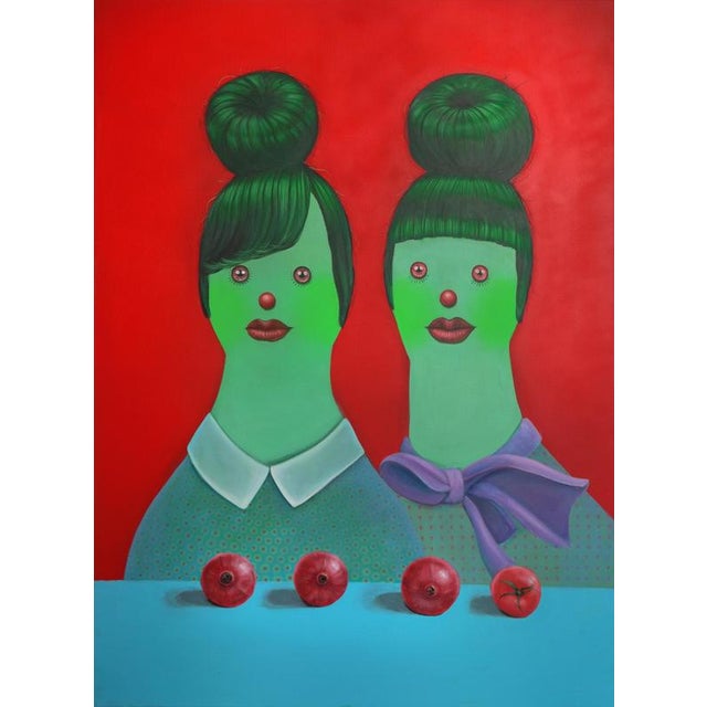 Natasha Lelenco, The Two Ones, 2024, Acrylic on Canvas For Sale - Image 10 of 10
