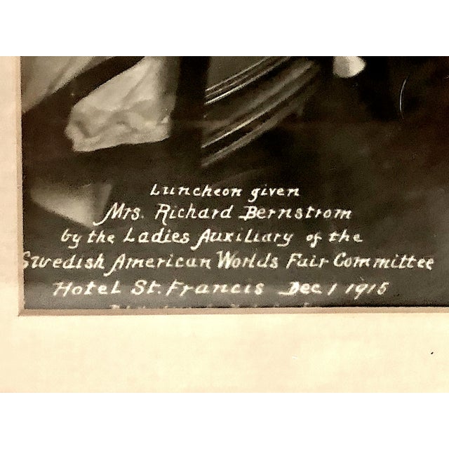 Captioned “Luncheon given Mrs. Richard Bernstrom by the Ladies Auxiliary of the Swedish American Worlds Fair Committee,...