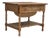 Scandinavian Side Table with Drawers in Oak Wood and Rattan, 1970s For Sale