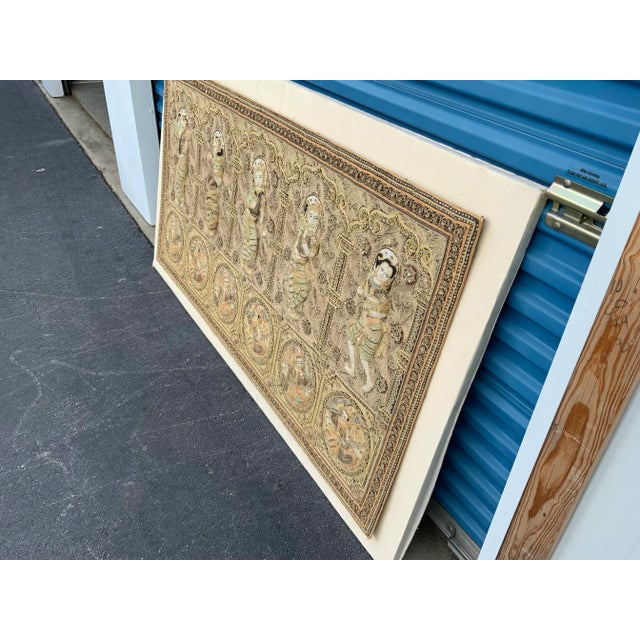 1960s Vintage Malaga Tapestry From Belize For Sale - Image 5 of 10