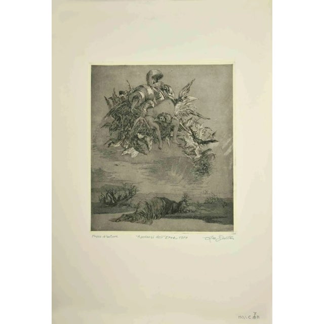 Apotheosis of the hero is an original artwork realized in 1977 by the italian contemporary artist leo guida (1992 - 2017)....