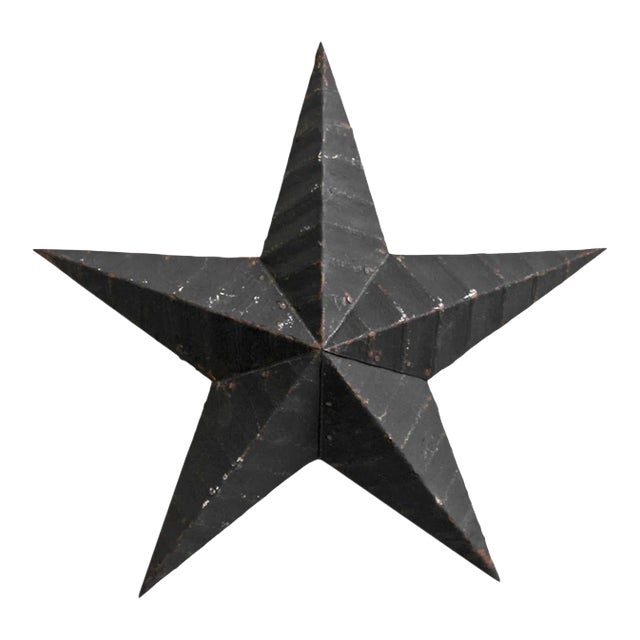Black Metal Barn Star Medium For Sale