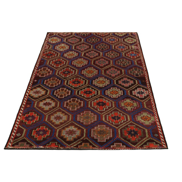 Carrying rich Kurdish inspiration, a vintage Cecim kilim rug entering our flat weave collection. This 6x10 creation from...