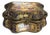 1860s Sevres Rococo Blue Gilt Porcelain Jewelry Box For Sale