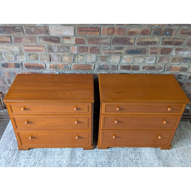 Wood Mid-Century Teak Albany Chests of Drawers from Stag, 1980s, Set of 2 For Sale - Image 7 of 12