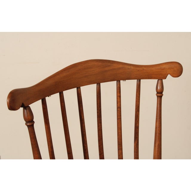Heywood-Wakefield Heywood Wakefield Pair of Maple Windsor Writing Chairs For Sale - Image 4 of 12