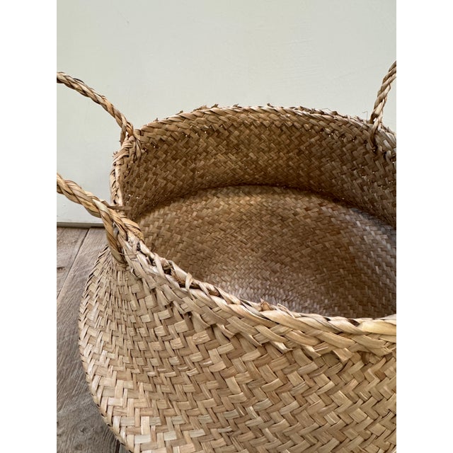 Foldable Seagrass Basket, Set of 3 For Sale - Image 10 of 11