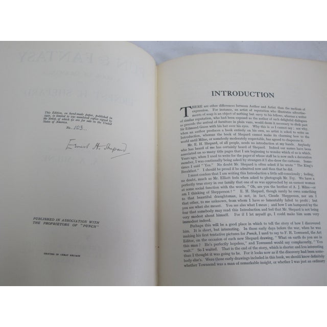 Paper Fun & Fantasy Book of Drawings Ernest H Shepard Signed Limited 1st Edition Book For Sale - Image 7 of 10