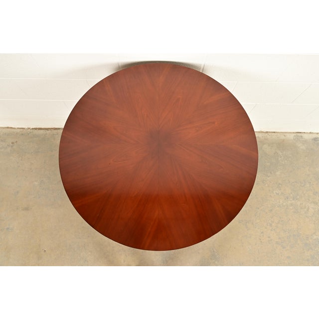 Late 20th Century Kindel Furniture Modern Regency Mahogany Two-Tier Center Table or Tea Table For Sale - Image 5 of 13