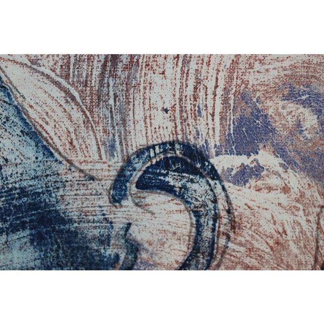 hand ground pigments on canvas