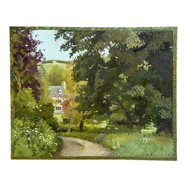 English Lane Traditional Oil Painting For Sale