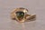 The Crema: Designer Signed Ammolite Ring in Yellow Gold For Sale - Image 4 of 10