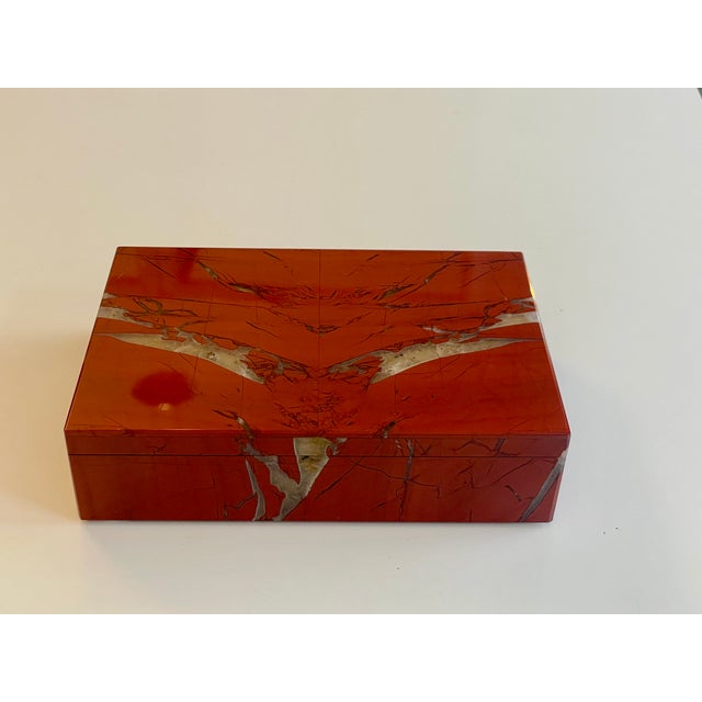 Handcrafted Jasper Box with Quartz Inclusions, 1950 For Sale - Image 3 of 13
