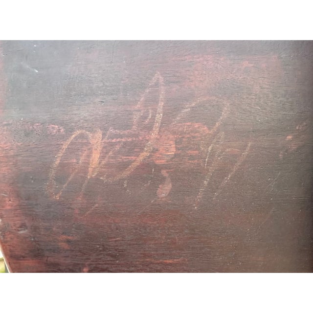 Brown 18th Century Salem Ma 1 Board Mahogany Tilt Top Tripod Tea Table For Sale - Image 8 of 12