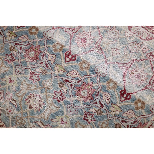 Antique Zabihi Collection Persian Isfahan Rug For Sale In New York - Image 6 of 10