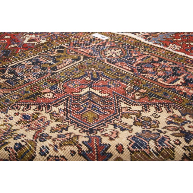Textile Vintage Persian Heriz Rug - 06'08 X 08'05 For Sale - Image 7 of 7