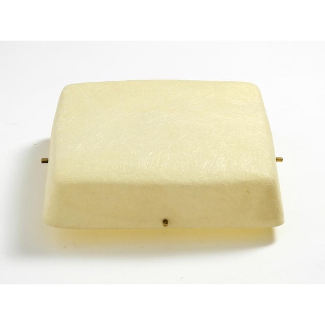 Mid-Century Modern Mid-Century Modern Square Fiberglass Ceiling or Wall Lamp, 1950s For Sale - Image 3 of 18