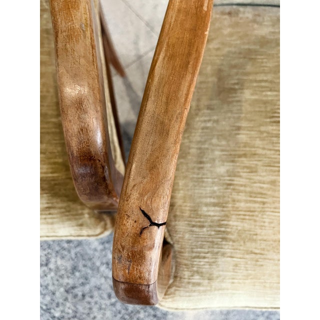 Mid-20th Century Paolo Buffa Walnut Armchairs - A Set of 4 For Sale - Image 9 of 12