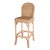 Flora 30 in. Seat Height Rattan Scalloped Edge Bar Stool with Back, Natural Rattan For Sale - Image 9 of 9