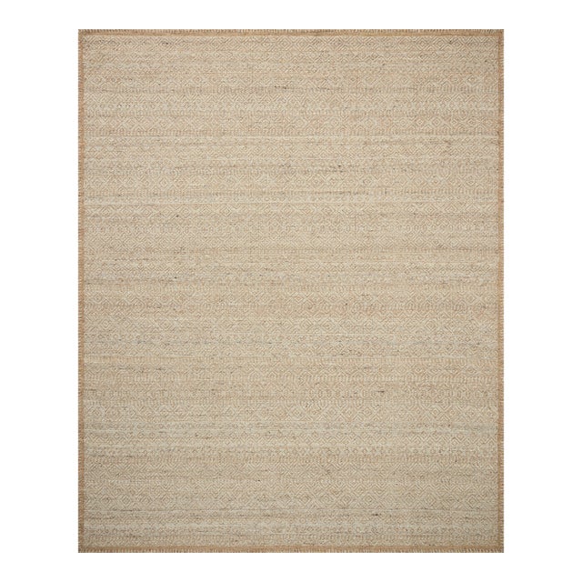 Amber Lewis x Loloi Bowie Pebble / Clay 5'-6" x 8'-6" Area Rug For Sale