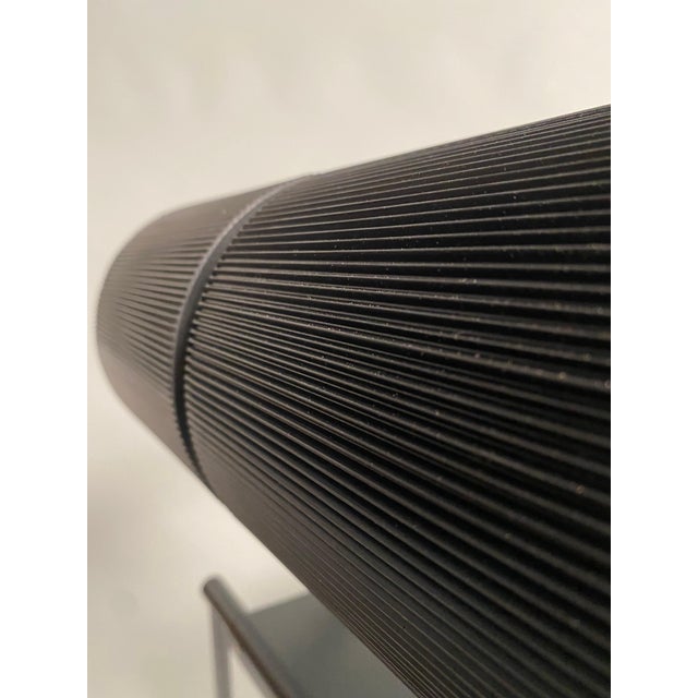 Black Second Black Metal Chair Aka Mod. 602 attributed to Mario Botta, 1982 For Sale - Image 8 of 10