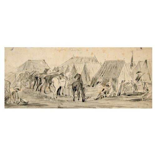 China ink and watercolour on paper. Not signed. Conditions: irregular margins and lightly worn on the top-right. Includes...