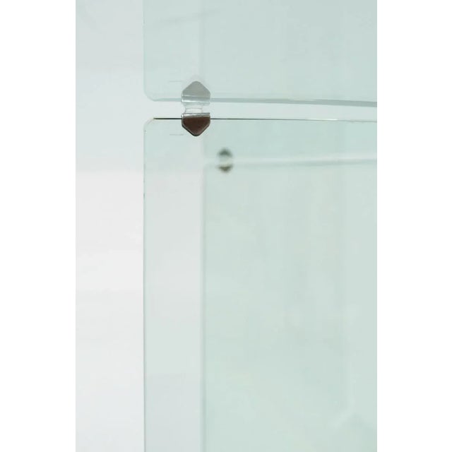 Oval Glass Table from Fiam, 1980s For Sale - Image 11 of 13