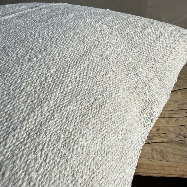 Vintage Rug Pillow Cover With Original Seams For Sale - Image 4 of 7