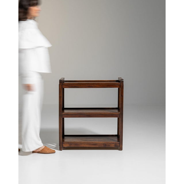 Open walnut Ã©tagÃ¨re in Rich Walnut Brown. The rich walnut brown surface highlights two open shelves, turned corner...