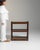 Open walnut Ã©tagÃ¨re in Rich Walnut Brown. The rich walnut brown surface highlights two open shelves, turned corner...