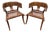 Lizard Wrapped Klismos Chairs, Pair For Sale