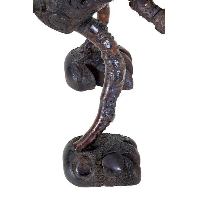 20th century carved mango wood novelty dinner gong circa 1928. Here we present a novelty dinner gong made from mango wood,...