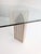 Stone Travertine and Glass Dining Table with Sculpted Legs, 1970s For Sale - Image 7 of 12