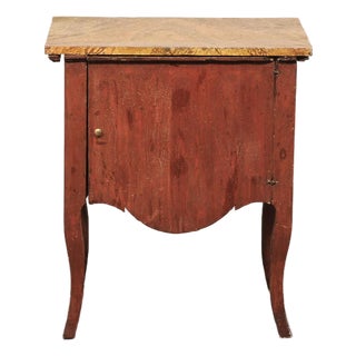 Petite Italian Lift-Top Cabinet, 19th C. For Sale