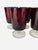 Ruby Red Footed French Wine Glasses, Set/8 For Sale - Image 4 of 4