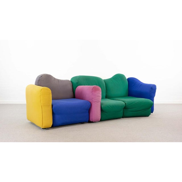 Postmodern Modulars Cannaregio Sofa by Gaetano Pesce for Cassina, 1986, Set of 4 For Sale - Image 3 of 18